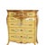 Venetian Hand Painted & Gilt Polychromed 5-Drawer Marble Top Dresser C1930 For Sale - Image 17 of 18