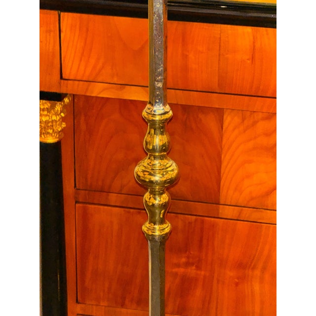 Mid 20th CenturyHeavy English Silvered Bronze Floor Lamps - a Pair For Sale - Image 4 of 9
