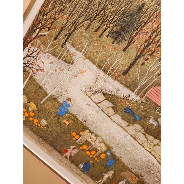 Final Clearance Cuca Romley b.1933 Signed Folk Art American Lifestyle Painted Etched Drawing of 20th Century For Sale - Image 13 of 18