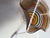 Modern Jozefina Hand-Blown 9” inch Havana Wave Art Glass Vase with Rainbow Cane Swirl For Sale - Image 3 of 9