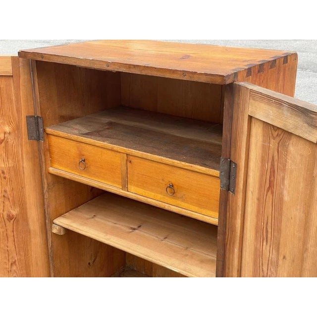 1930s Danish Traditional Pine Cupboard, 1930s For Sale - Image 5 of 8