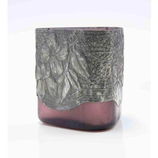 Art Nouveau Pewter Vases, Italy, Early 20th Century, Set of 5 For Sale - Image 10 of 12