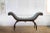 Green Antique French Bench With Hand Carved Detail For Sale - Image 8 of 8