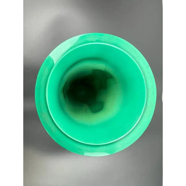 Curt Schlevogt Curt Schlevogt Art Deco Malachite Glass Vase, 1930's For Sale - Image 4 of 14