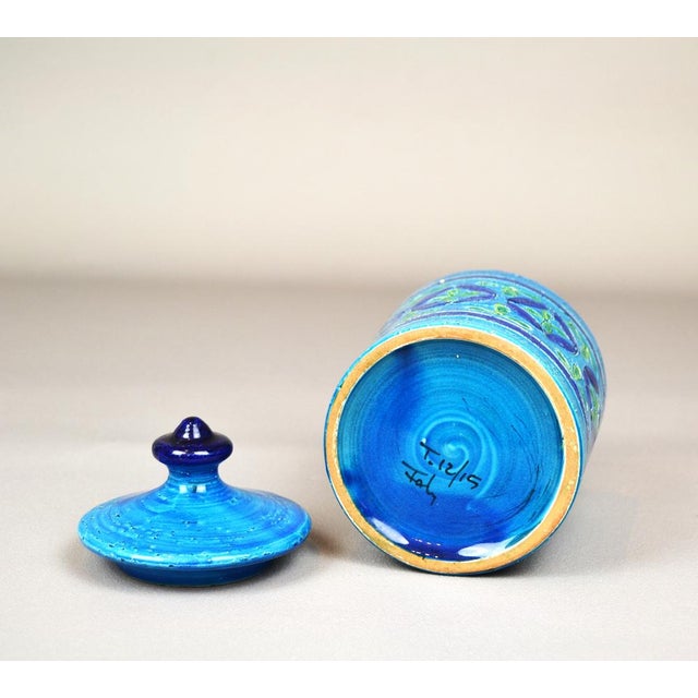 Ceramic Ceramic Container with Lid by Aldo Londi for Bitossi, 1960s For Sale - Image 7 of 10