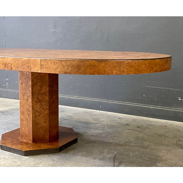 Vintage Burl Wood Dining Table | Chairish