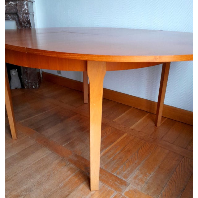 Extendable Danish Round Table, 1960 For Sale - Image 4 of 18