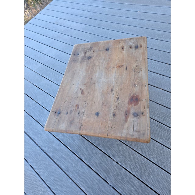 Brown Rustic Low Table From Spain For Sale - Image 8 of 9