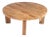 Modern Round Teak Coffee Table For Sale