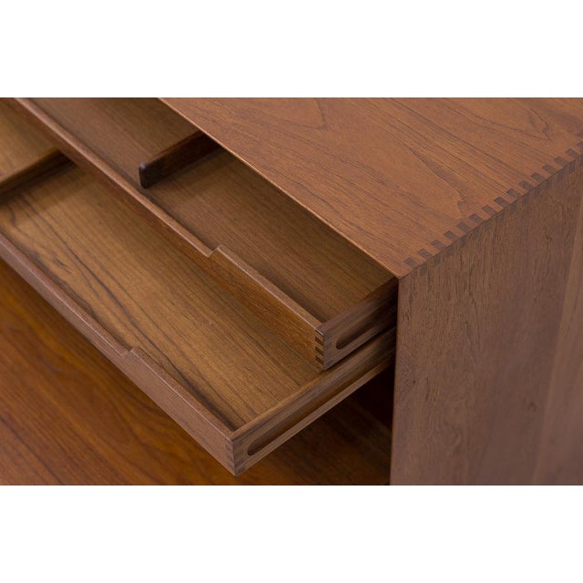Vintage Danish Teak Secretaire by Hvidt and Mølgaard-Nielsen for Søborg Møbelfabrik, 1960s For Sale - Image 10 of 16