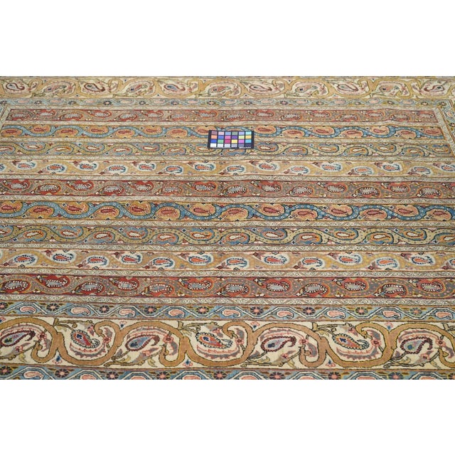 Antique Qum Rug 4'8'' x 6'10'' For Sale - Image 11 of 11