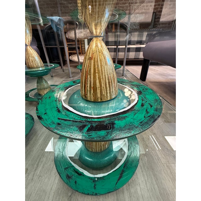 2000 - 2009 Carmen Spera Art Glass Coffee Table For Sale - Image 5 of 6