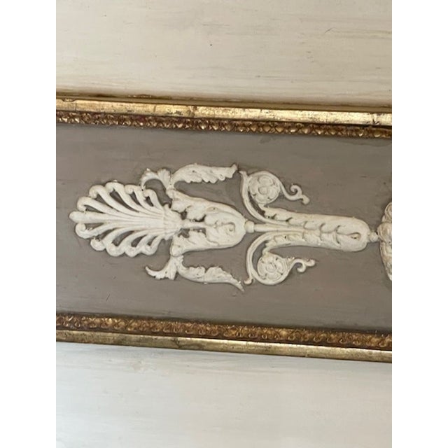 19th C. French Neoclassical Trumeau Mirror For Sale - Image 4 of 14