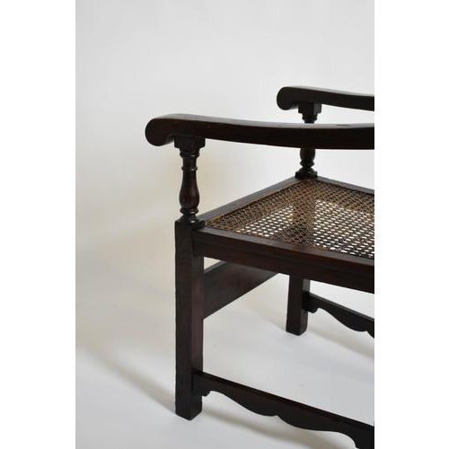 Turned Wood and Cane Armchairs, 1910s, Set of 2 For Sale - Image 4 of 6