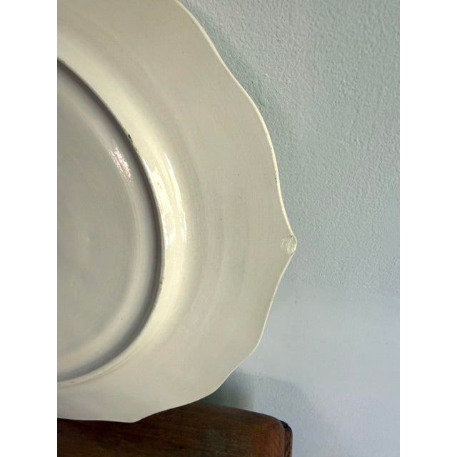 1970s Boho Chic Magnificent Italian Turkey Pottery Serving Platter For Sale - Image 11 of 12