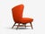 Elias Svendberg, Rare Easy Chair, Wood, Red Fabric, Sweden, 1940s For Sale - Image 11 of 12