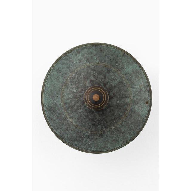 Nils Fougstedt Art Deco Bonbonjaire in Bronze attributed to Nils Fougstedt, 1930s For Sale - Image 4 of 7