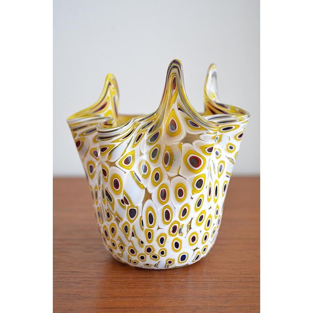 Mid-Century Modern Murano Glass Handkerchief Vase by Venini, 1960s For Sale - Image 3 of 16