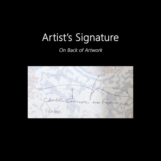 Gold Earrings - Large Colorful Surrealist Figurative Feminine Portrait Painting Original Artwork by Carlos Gamez De Francisco For Sale - Image 9 of 9