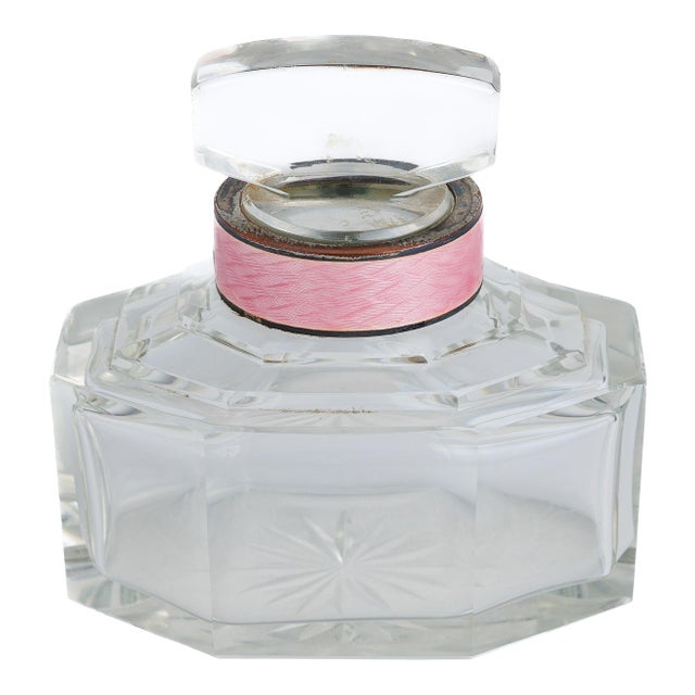 Cut Crystal Perfume Bottle For Sale