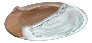 Vintage German Glass Plate or Bowl by Hans Jürgen Richartz for Richartz Art Collection, Mathildenhütte, Solingen, Germany