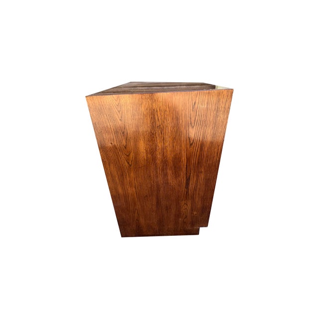 Henredon Henredon Scene 1 Campaign Style Compact Dresser Brass Hardware For Sale - Image 4 of 12