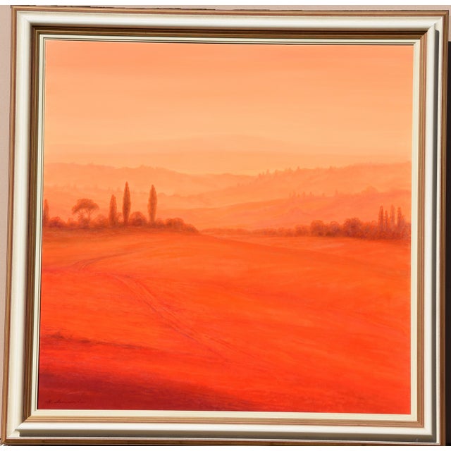 Hermann Dieste *1931 Westphalia "Tuscany" Oil on canvas, stretcher frame, framed Signed lower left Size: 100 x 100 cm...