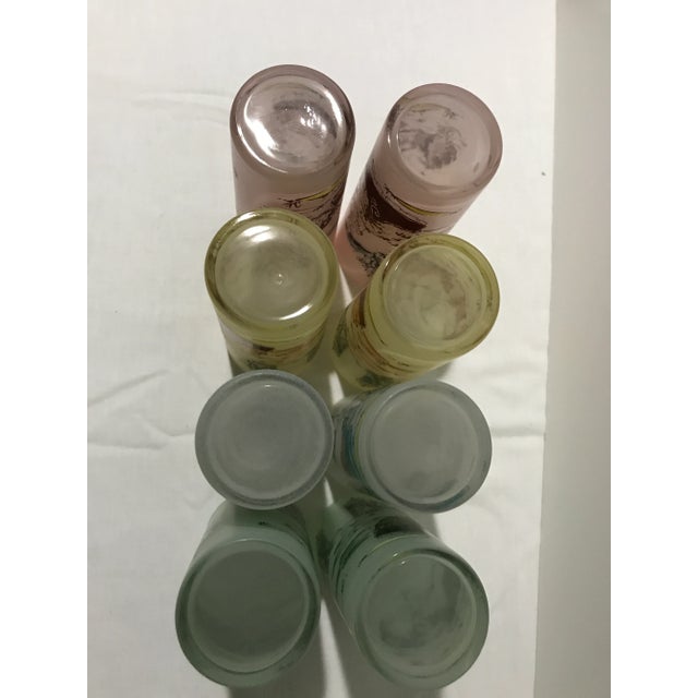Glass 1950s Libbey Satin Pastel Frosted Victorian Southern Belle Iced Tea Tumblers/Tom Collins - Set of 8 For Sale - Image 7 of 8