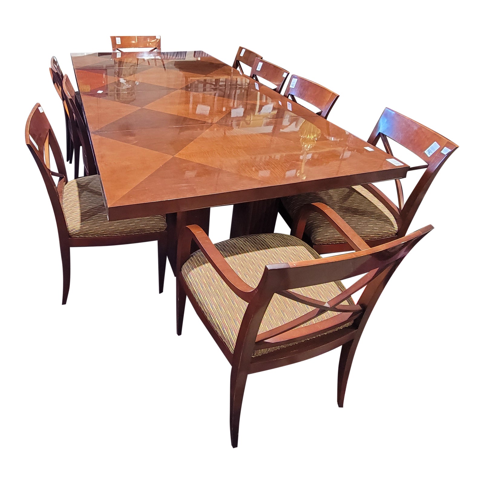 Archetype Dining Table & 10 Chairs by Michael Vanderbyl for Baker Furniture Chairish