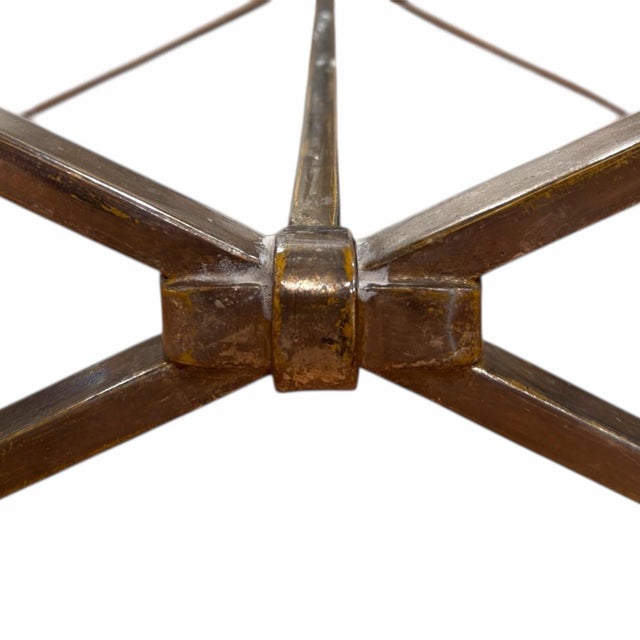 2010s Nancy Corzine Hollywood Regency Style Cocktail Table in White Gold For Sale - Image 5 of 5