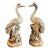 Vintage Figural Crane Table Lamps | Hand-Painted Sculptural Bird Lamps | Nature Motif For Sale