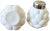 1940s 1940s White Milk Glass Artichoke-Form Salt & Pepper Shakers - Pair For Sale - Image 5 of 9