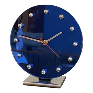 Gilbert Rohde for Herman Miller Blue Mirror Clock
