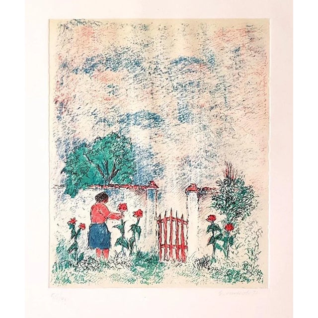 Untitled - Original Lithograph by Giovanni Omiccioli - 1971 1971 For Sale - Image 3 of 3