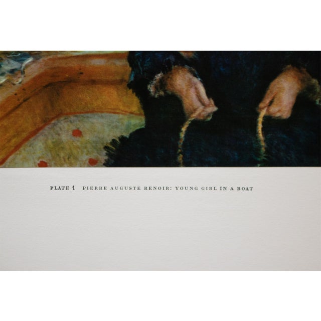 Pierre-Auguste Renoir 1950s After Renoir "Young Girl in a Boat", First Edition Swiss Full-Color Print For Sale - Image 4 of 10