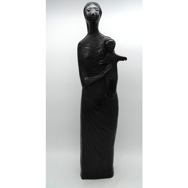 Ceramic Large Ceramic Figurine by Elie Van Damme for Amphora Belgium, 1950s For Sale - Image 7 of 15