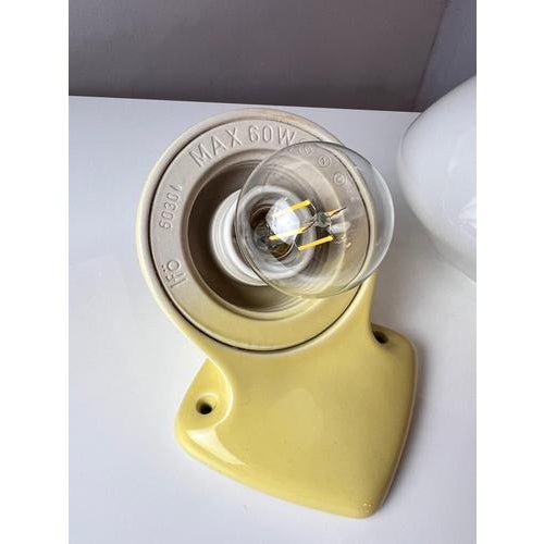 Model 6030 Wall Lamp in Yellow by Sigvard Bernadotte for Ifö For Sale - Image 9 of 11