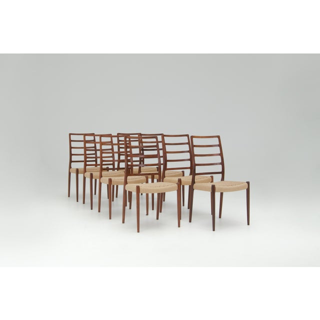 Model No. 82 Dining Chairs by Niels Otto (N. O.) Møller for J. L. Møllers, 1960s, Set of 8 For Sale - Image 16 of 16