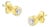 10K Yellow Gold 0.30 Cttw Round Brilliant-Cut Near Colorless Diamond Bezel-Set Stud Earrings (H-I Color, I1-I2 Clarity) - 2 Pieces For Sale
