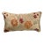 Garden Floral Embroidered Decorative Silk Lumbar Pillow Cover For Sale