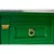 Vintage Transitional Credenza Ribbon Hardware in Green by Thomasville - Newly Painted For Sale - Image 11 of 12
