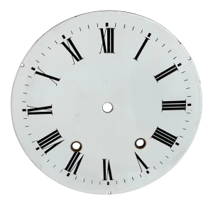 Antique French Enamel Clock Face
