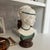 Italian Vintage Hand Crafted Italian Ceramic Bust of a Woman For Sale - Image 3 of 8
