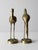 Mid 20th Century Mid Century Brass Cranes Figurines Pair For Sale - Image 5 of 12