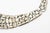 1950s Vintage Sterling Silver Pebbled Design Collar Necklace Hallmarked For Sale - Image 5 of 10