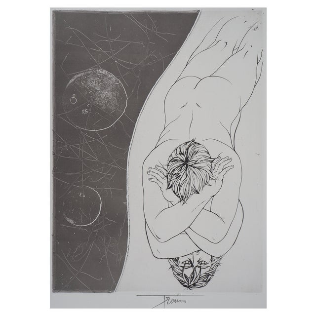 Pierre-Yves Trémois, The Dreamer, Etching For Sale