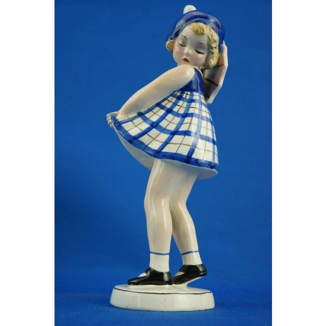 Vintage Art Deco Ceramic Sculpture by Claire Weiss for the Goldscheider Factory, 1920s For Sale - Image 12 of 18