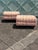 A charming pair of vintage upholstered ottomans by Drexel Heritage, from the Home Inspirations collection. Crafted in a...