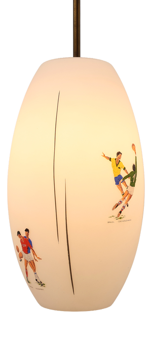 Collector's Pendant Lamp Commemorating the 1962 Fifa World Cup in Chile, United Kingdom, 1960s