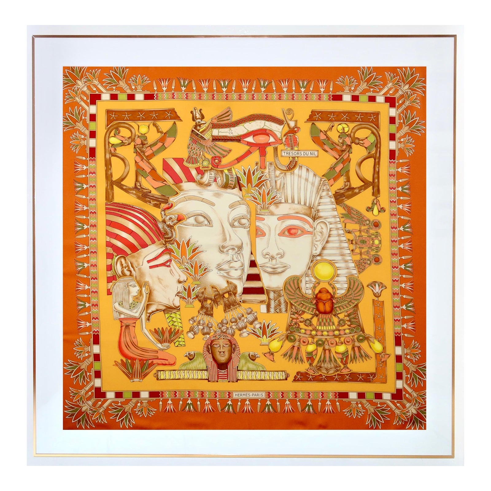 未使用★HERMES★シルク★Tresor de Medor★ブラウス Framed Hermès Silk Scarf 